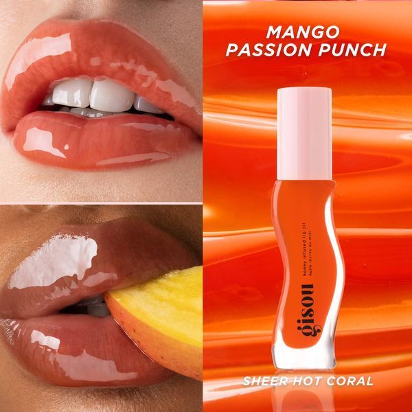 Масло для губ Gisou Honey Infused Lip Oil Mango Passion Punch gs6 фото